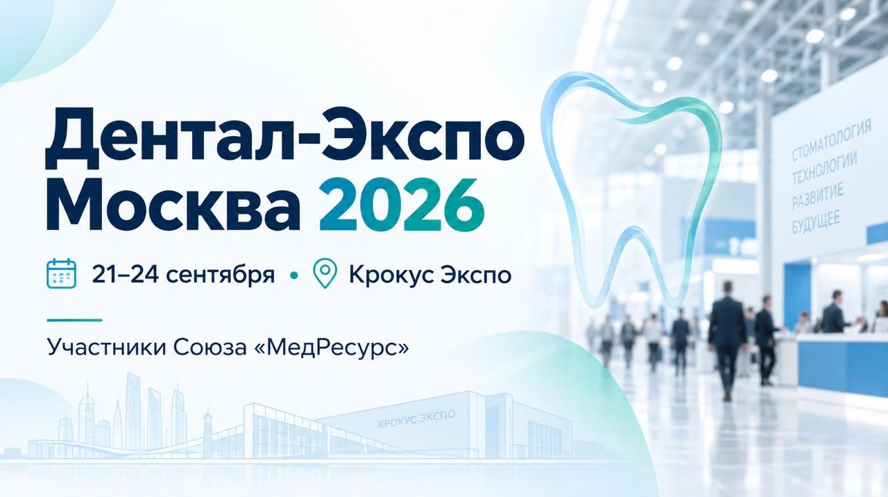 Дентал-Экспо Москва 2026: встречайте участников Союза «МедРесурс» на крупнейшей стоматологической выставке страны